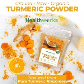 Organic Turmeric Powder Polvo Orgánico de Cúrcuma - Curcuma Organica en Polvo Turmeric Powder 8Oz ys new