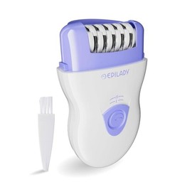 Epilady 에필라디 스피드 코드 에필레이터 여성 다리 비키니 부위용 컴팩트 제모 장치 2가지 옵션 각도 가이드 및 클리닝 브러시 라벤더 포함 [White Purple] Epilady Speed Cord Epilator for Women Compact Hair Removal Device for Legs and Bikini Area with 2 Angle Guides and Cleaning Brush Included [White Purple]