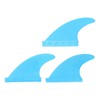 3Pcs Surfboard Fins PVC Thruster Fins Surfing Board Accessories for