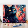 TISHIRON DIY Abstract Cat Painting by Numbers Kits, Painting with