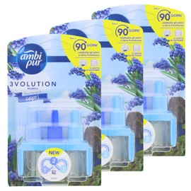 3 x Ambi Pur 3Volution Capri Air Freshener Refill 20 ml Each Fresh Fragrance