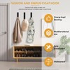 Pack of 6 Coat Hooks, Coat Hooks, Black Coat Hooks,