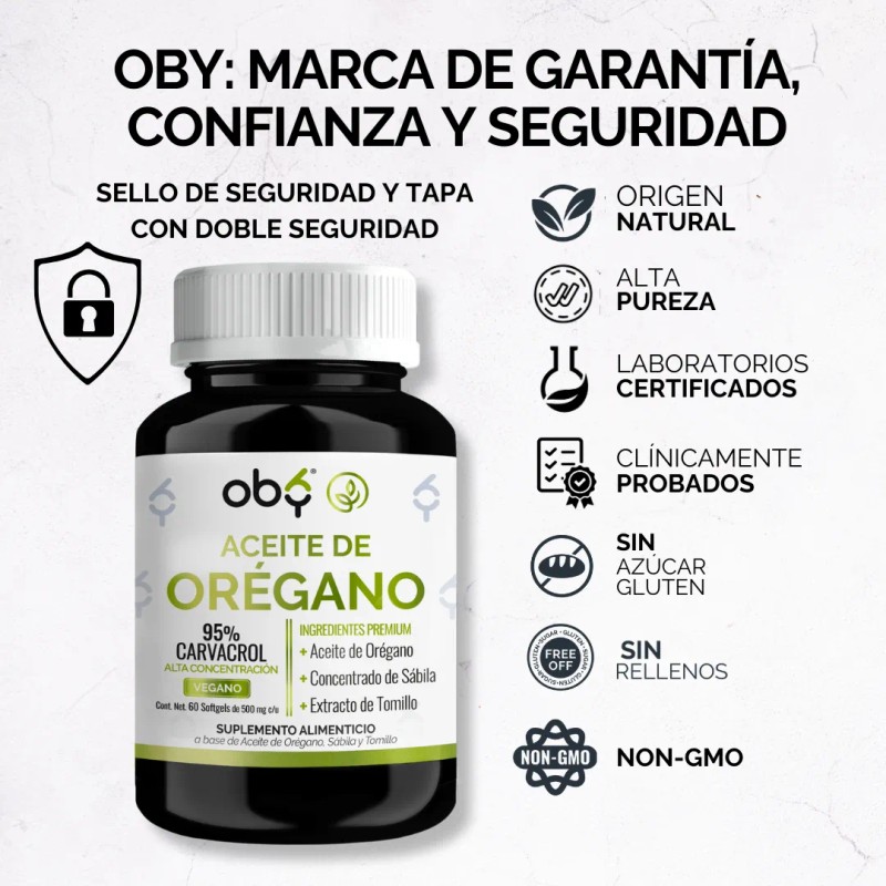 Aceite De Oregano 95 Carvacrol Con Sbila Y Tomillo Oil