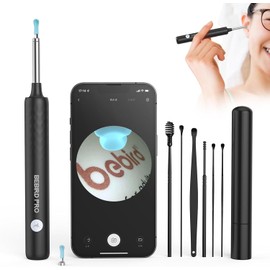 BEBIRDPRO Earpick, Camera, Earscope, 1080P, HD Picture, 3.5mm, Ultra Fine Lens, Ear Cleaning, Earpick with Light, 360° Endoscope, Smartphone, Wireless WIFI Connection, IP67 Waterproof, Luminous