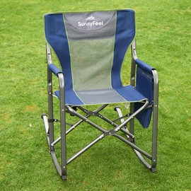 SUNNYFEEL Camping Directors Chair, Heavy Duty,Oversized Portable Folding Chair with Side Table, Pocket for Beach, Fishing,Trip,Picnic,Lawn,Concert Outdoor Foldable Camp Chairs