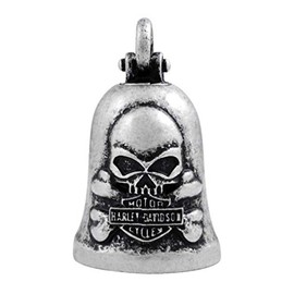 Harley-Davidson Vintage Skull & Crossbones Ride Bell, Durable Zinc HRB051