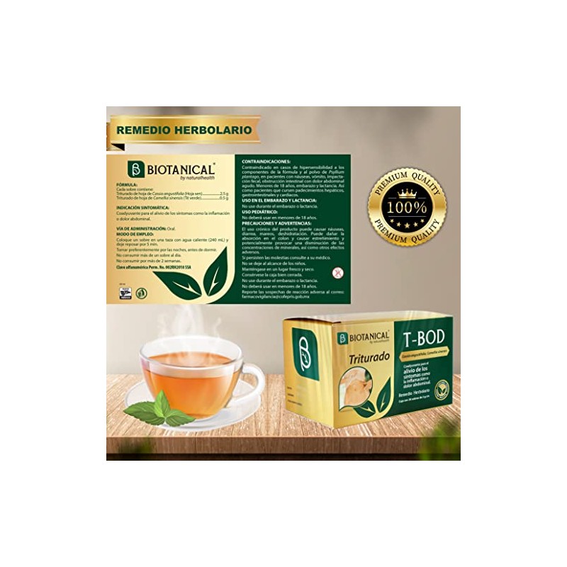 BIOTANICAL - T-BOD de Hoja Sen y Té Verde. 2