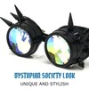 UMBRELLALABORATORY Crystal Rainbow Kaleidoscope Rave Glasses Steampunk Goggles outfits accessories