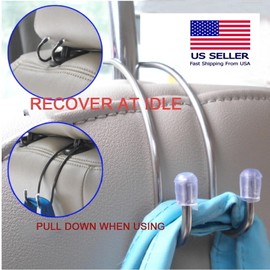 Unbranded Car Seat Front Back Headrest Hooks Coat Purse Clothes Hanger Holder Organizer