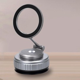 MYSISLE Upgraded 360° Vacuum Magnetic Phone Holder, Strong Suction Cup Car Phone Mount for Phone16/15/14/13/12 Series, for Smooth Surfaces