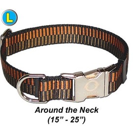 Collar w/ All Metal Hardware - Large 15 - 25" - Red