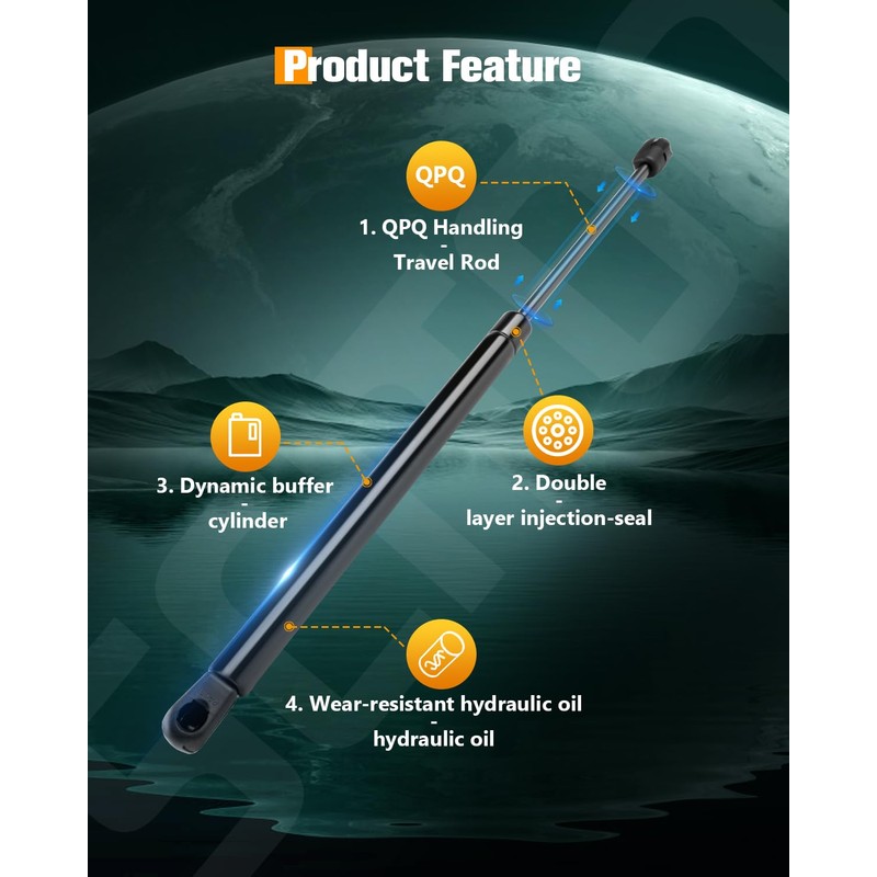 SCITOO SCITOO 6682 17.43Inch Lift Supports Fit for Hyundai Santa