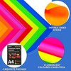 80 Sheets Fluorescent Coloured Cardstock - 8 Colours Art Crafts