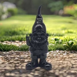 Lesser & Pavey Gnomes Behaving Badly Black Figurines Statues For Home Decor | Ideal Ornaments Friendship Gifts For Women & Men | Lovely Table Centerpiece & Living Room Accessories
