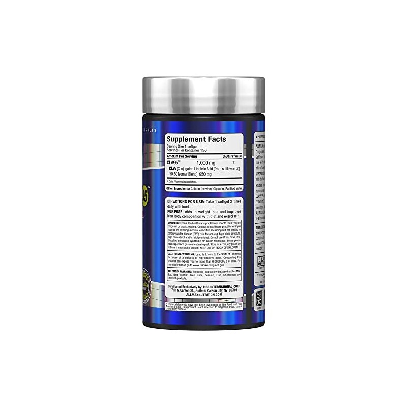 ALLMAX Nutrition | CLA95 | 1000 mg | 150 Softgels