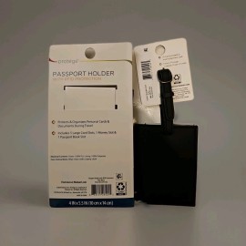 Protégé Passport Holder with RFID Protection with Luggage Tag Set