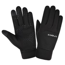 SOLO ACTFIT Gloves Men Women Winter Warm Cycling Gloves Non-Slip Windproof Cycling Gloves Touchscreen Waterproof for Running Driving Climbing Skiing Hiking (L)
