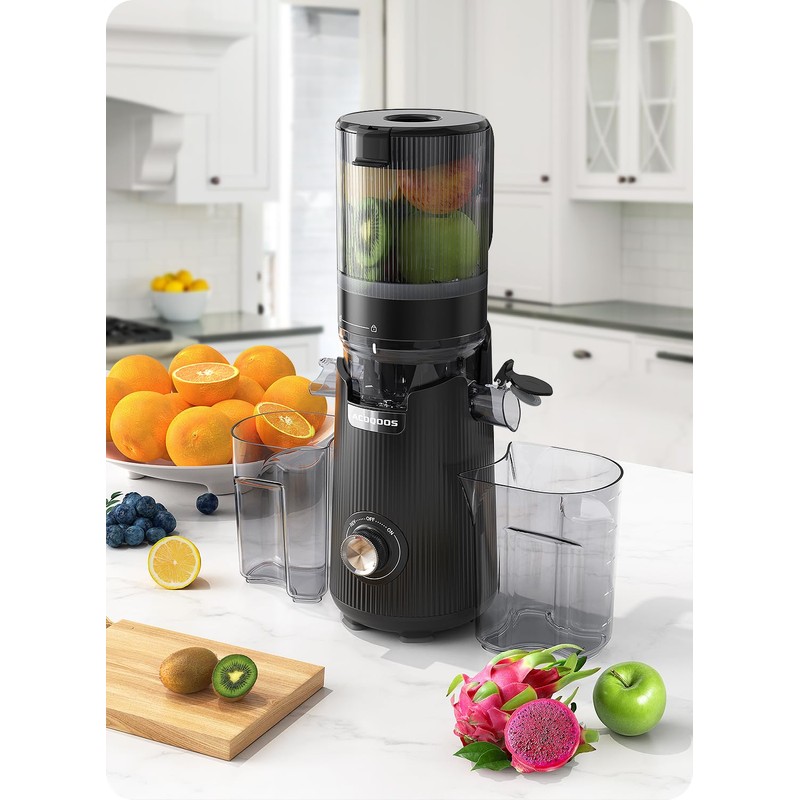 ACOQOOS Juicer Machines, 5.3" Wide Chute for Whole Fruit and