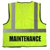Qraphic Tee Maintenance Safety Vest, screen printed, Type R Class