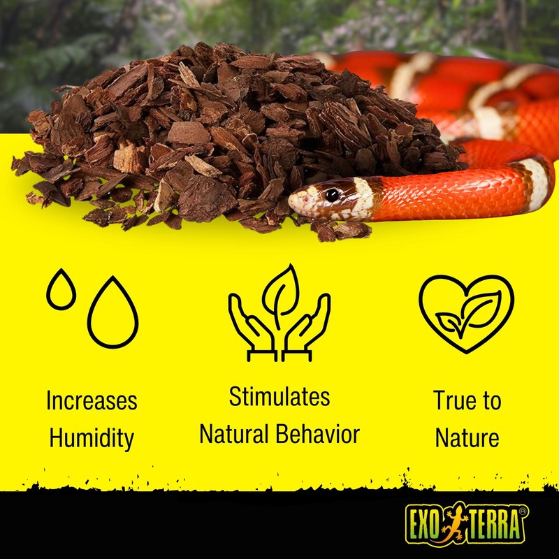 Exo Terra Forest Bark Natural Terrarium Substrate, 4 Quarts, PT2750