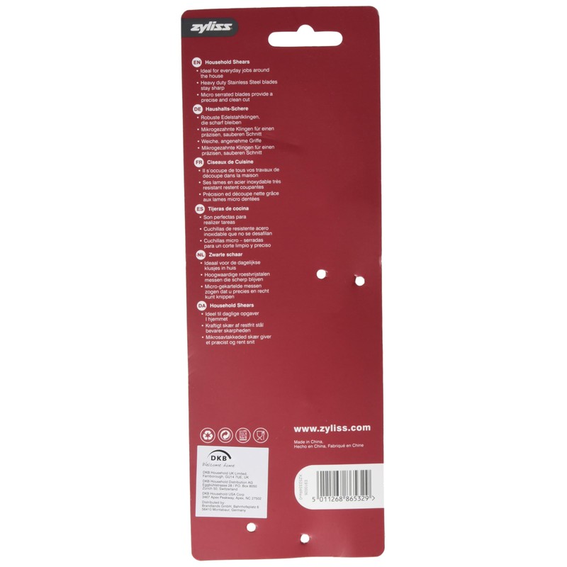 Zylsis E910026 Universalschere, Küchenschere für alle Zwecke Spülmaschinenfest, 5 Jahre