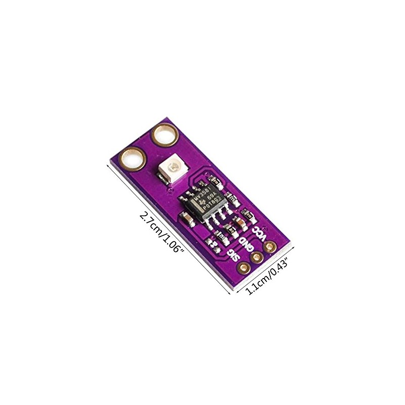 TECNOIOT GUVA-S12SD 240nm-370nm UV Detection Ultraviolet Intensity Sensor Pack of