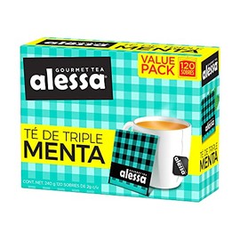Alessa Gourmet Tea Té Alessa Gourmet Triple Menta 120s, Triple Menta, 240 gramos