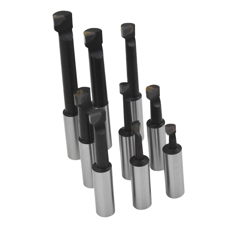 Kimllier 2 Inch Boring Head R8 Shank 9Pcs 1/2 Inch