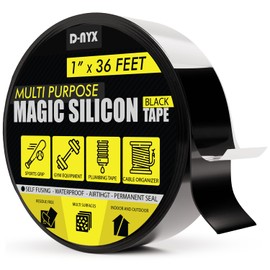 Magic Self-Fusing Silicone Rubber Tape - Waterproof Sealing for Plumbing Hose/Pipe Leaks, Soft Grip for Pull-Up Bars Dumbbells Gym Equipment Tool Wrap Electrical Cable Bandage Cord Management Straps