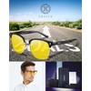 SOXICK Men's UV 400 Driving Sunglasses, Polarized Sunglasses, Lightweight, Dimmable,