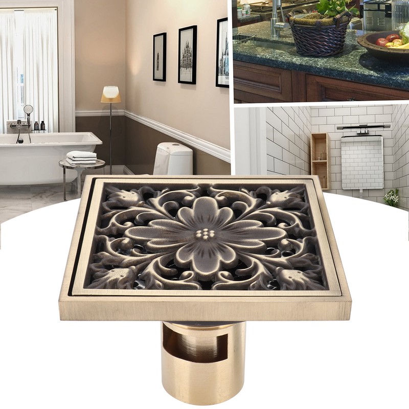 Bathroom Floor Drain Kit Antique Shower Drain Accessory for Home
