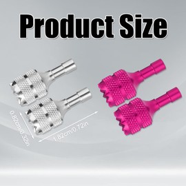 Pack of 4 Drone Controller Sticks, Aluminium Drones Remote Control Joysticks, Removable Thumb Rocker Replacement Compatible with DJI Mini 3 Pro, DJI RC Smart Controller Accessories (Silver, Rose Red)