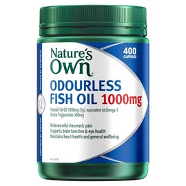 Nature's Own Omega 3 Odourless Fish Oil 1000mg Caps X 400