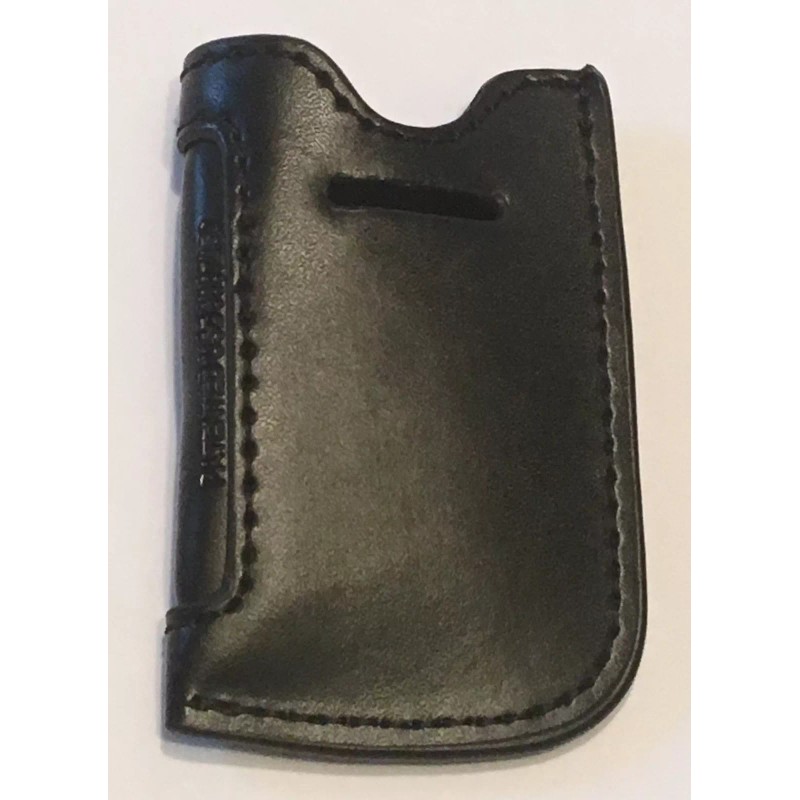 Black Leather Opus X Fuente Lighter Pouch For S.T. Dupont