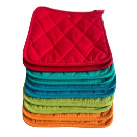 Home Classics Cotton Pot Holder,Hot Pad Best PotHolder Ever Bulk For Craft Pot Holder -10 Pcs