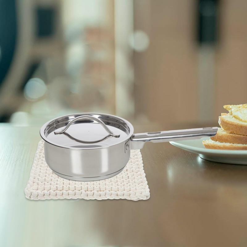 Zerodeko 1pc Woven Cotton Mat Pot Holder Cushion Coaster Insulation