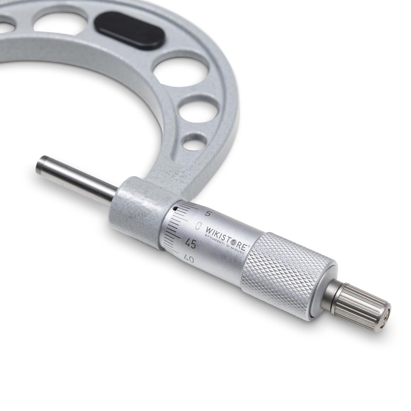 WIKISTORE Professional Micrometer 50-75 mm, Centesimal Micrometer, Industrial Precision with