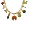 Betsey Johnson Women's Autumn Charm Bib Necklace