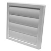 Vent Systems 150mm White Exhaust Cover - Dryer Hood -