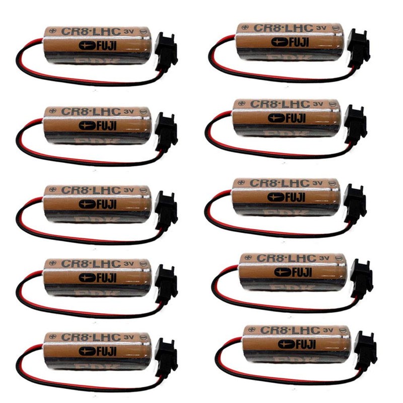 XINLAN 10PC CR8-LHC Battery 3V Automatic Flusher for Fuji