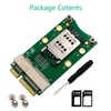 Mini adaptador PCI-E con ranura para tarjeta SIM para 3G/4G,