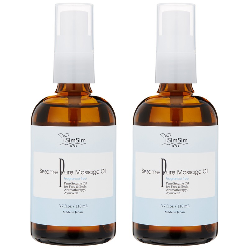 simsim Sesame Pure Massage Oil, 4.3 fl oz (110 ml)