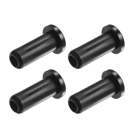 Kozelo 4 Pcs Nylon Flange Bushings [6mm Bore x 10mm OD x 28.5mm Length] Nylon Plastic Bushings for Shaft White