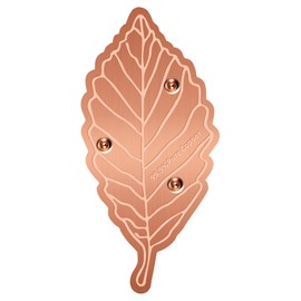 Niteguy Bird Bath Copper Disk,Bird Bath Purification Disk 0.6mm Reinforced 99.99% Pure Copper Cleaning Disk with Triple-Point Support,Fits Outdoor Birdbath & Bowl,Provide Safe Clean Water,Leaf-1Pc