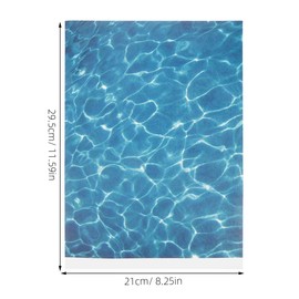 Garneck 5pcs Artificial Water Effect Sheet Self Adhesive Realistic Stream Pattern for Sand Table Model Decoration Miniature River Scenery DIY Accessories Easy Installation for Home Decor