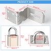 Door Bolt Stainless Steel, SAYAYO Deadbolt Lock with Padlock 90