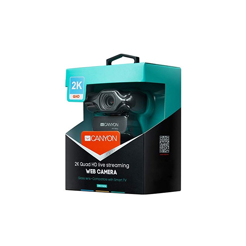CANYON 2k Ultra full HD 3.2Mega webcam with USB2.0 connector