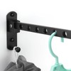 HJIAMA Foldable Clothes Rail, 90° Clothes Rail, Wall Mounted Clothes