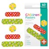 Kids Plasters/Children Plasters 60 Pack, Assorted 3 Sizes and Colourful