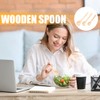 Wooden Spoons, Tablespoons, Pack of 3 Wooden Soup Spoons, 17/15/13